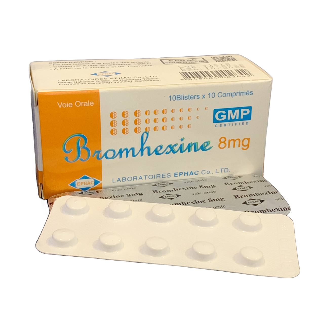 BROMHEXINE 8mg EPHAC (B/100TAB)