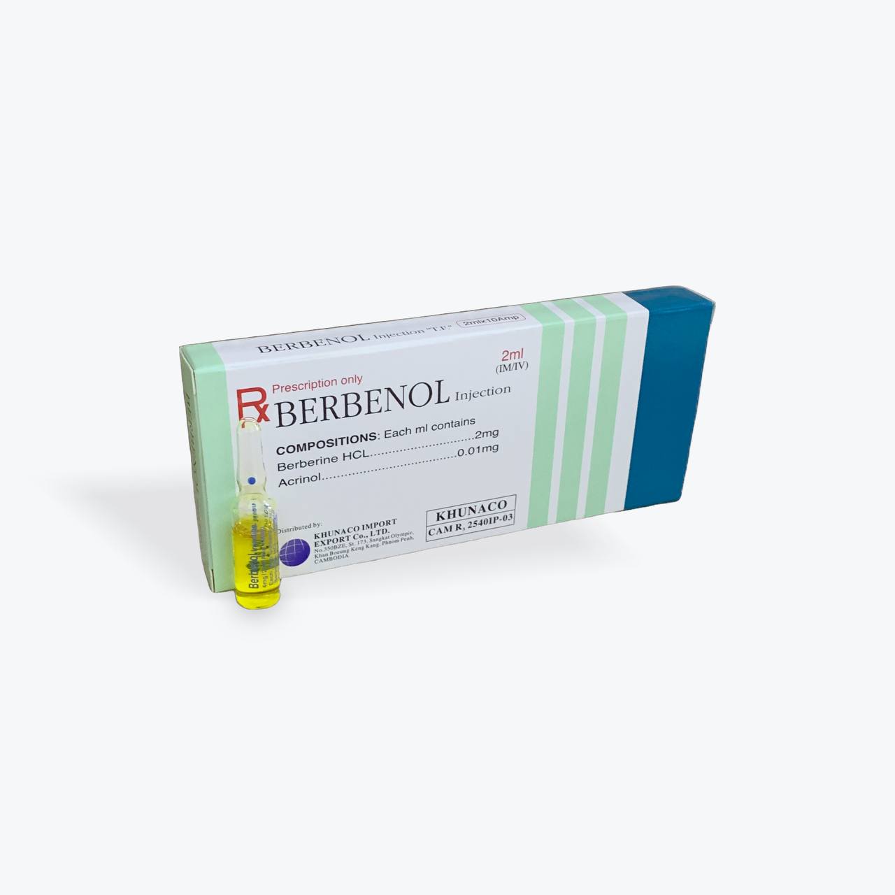 BERBENOL INJ KHUNACO (B/1x10AMP)