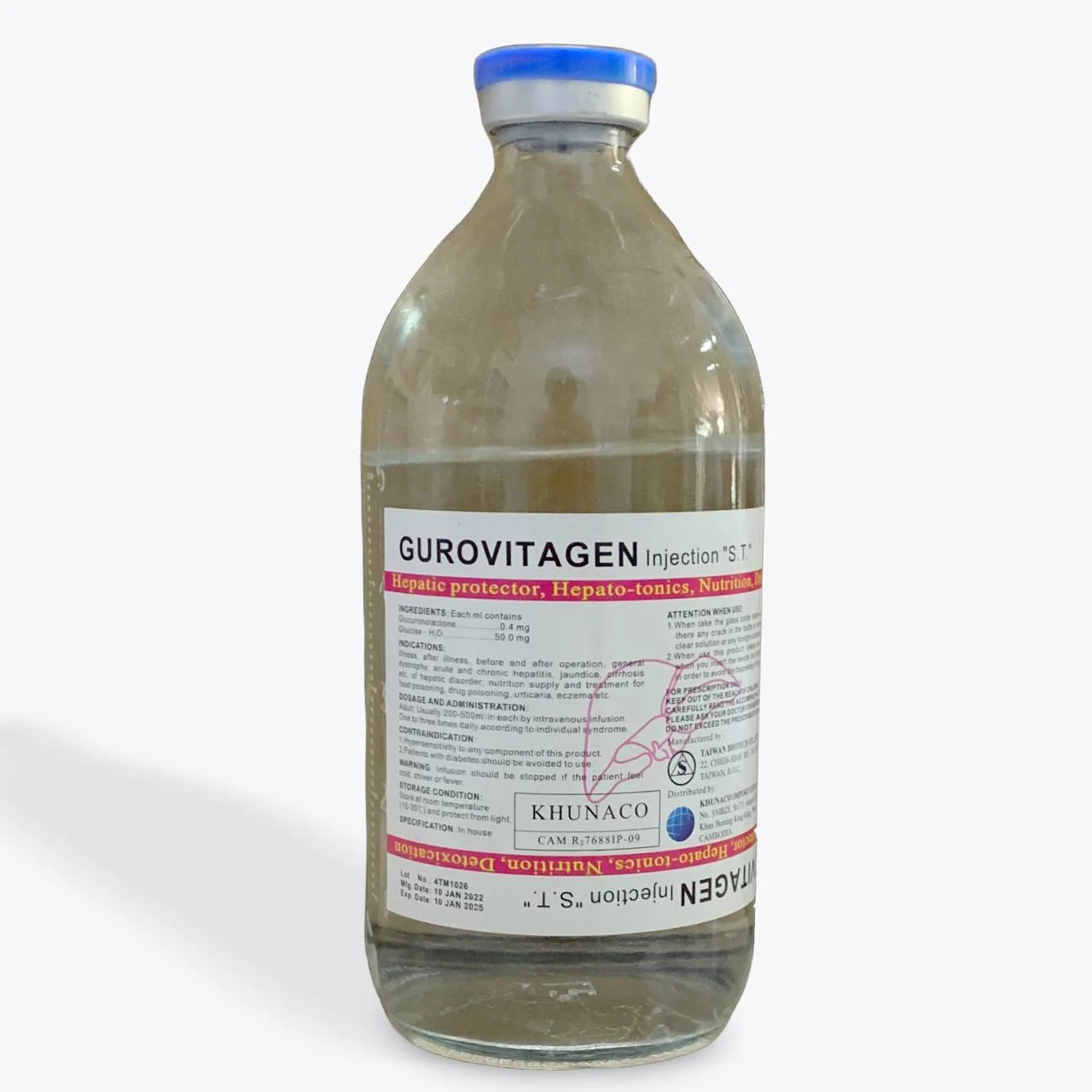 GUROVITAGEN INJ 500ML